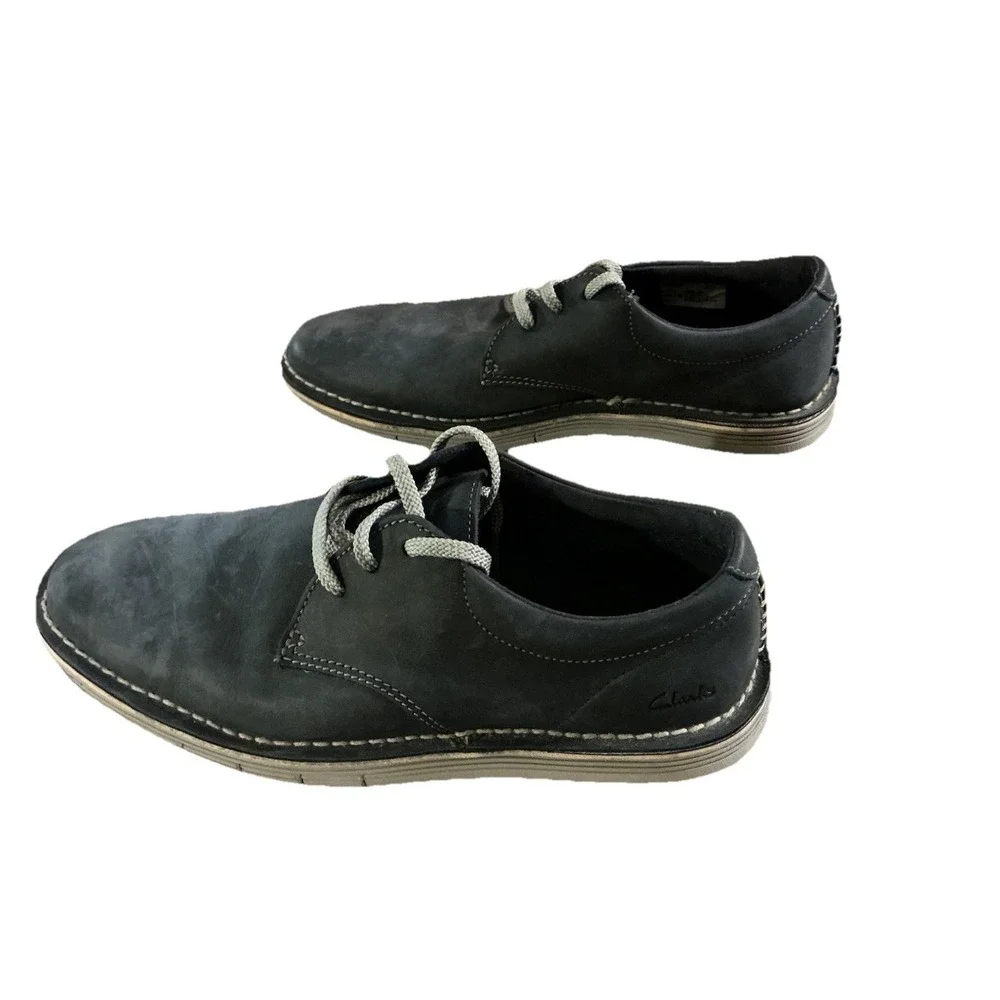 Collection By Clark's  Men's Forge Vibe Oxford‎ Shoes Navy Leather SIZE 7 M